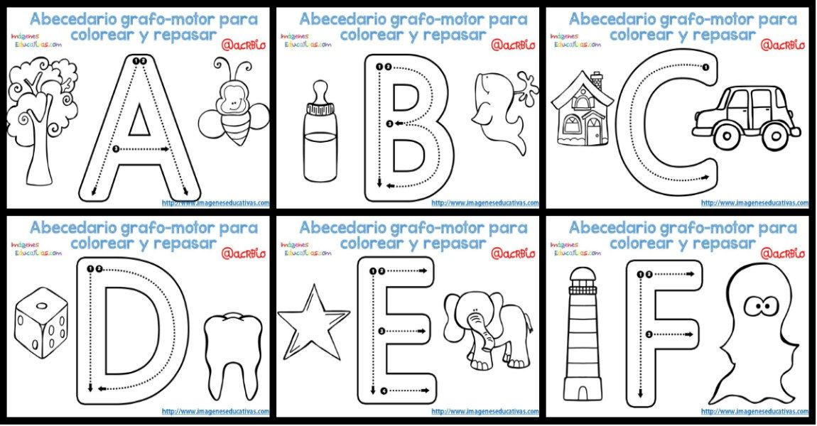 abecedario para colorear con imagenes pdf