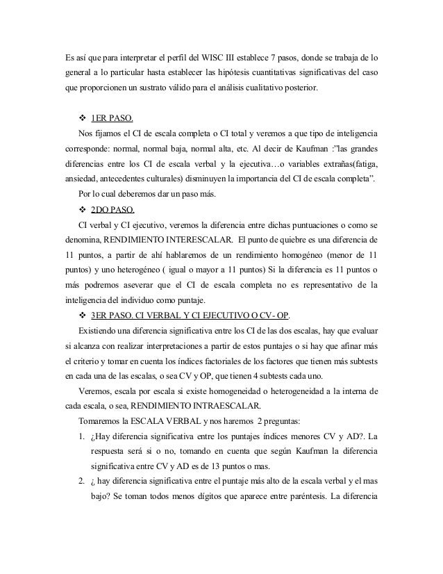 analisis cualitativo wisc iii por subpruebas pdf